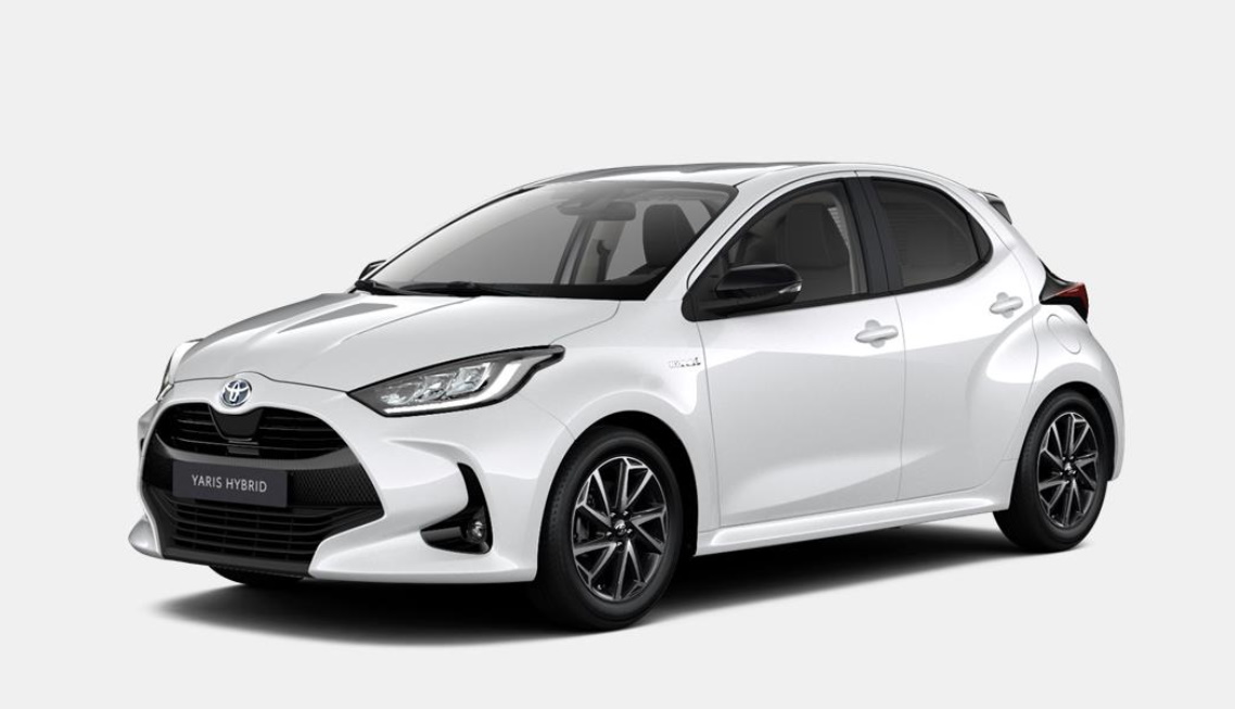 La Toyota Yaris 2024 en blanc